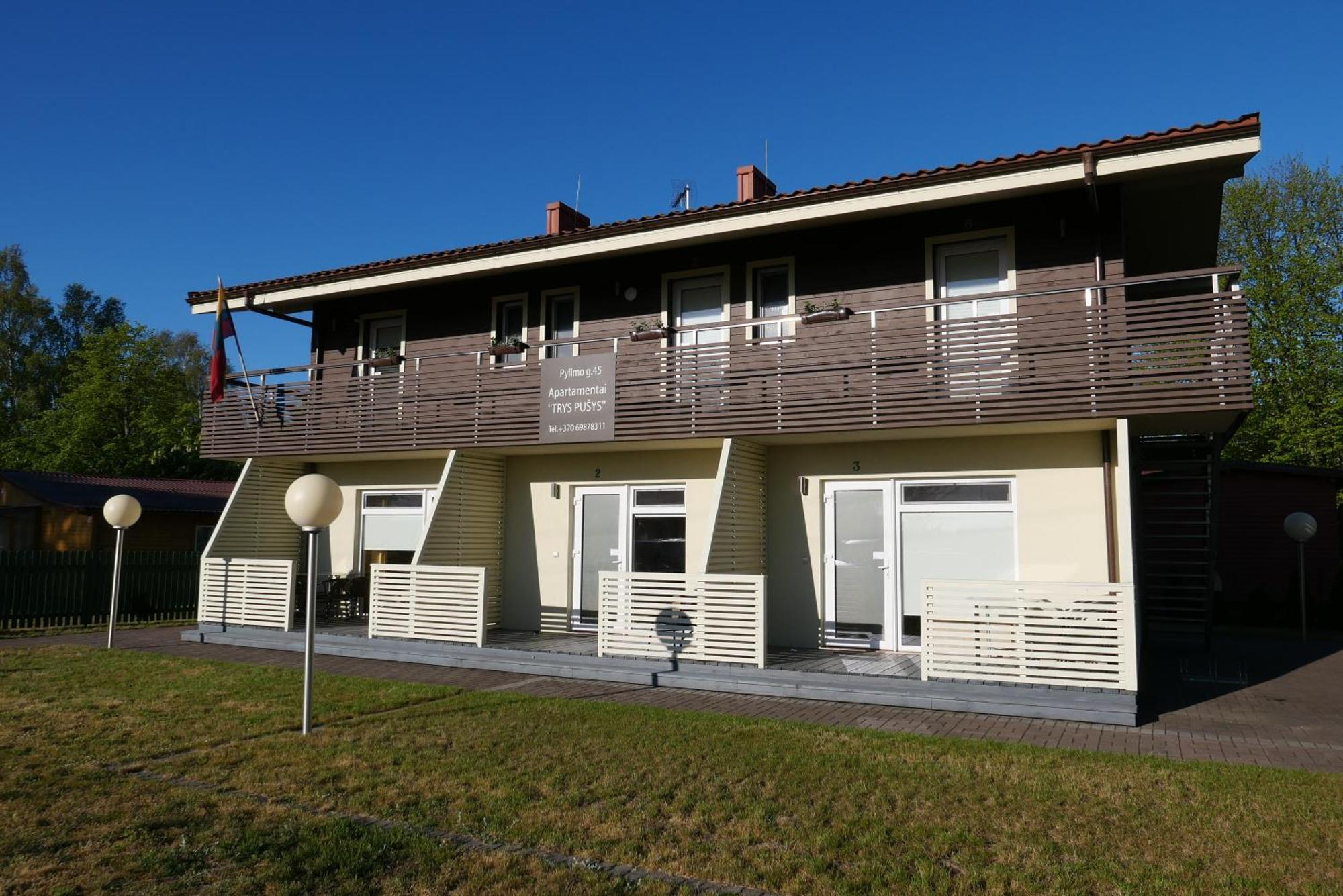 Apartamentai Trys Pusys Šventoji Exteriér fotografie